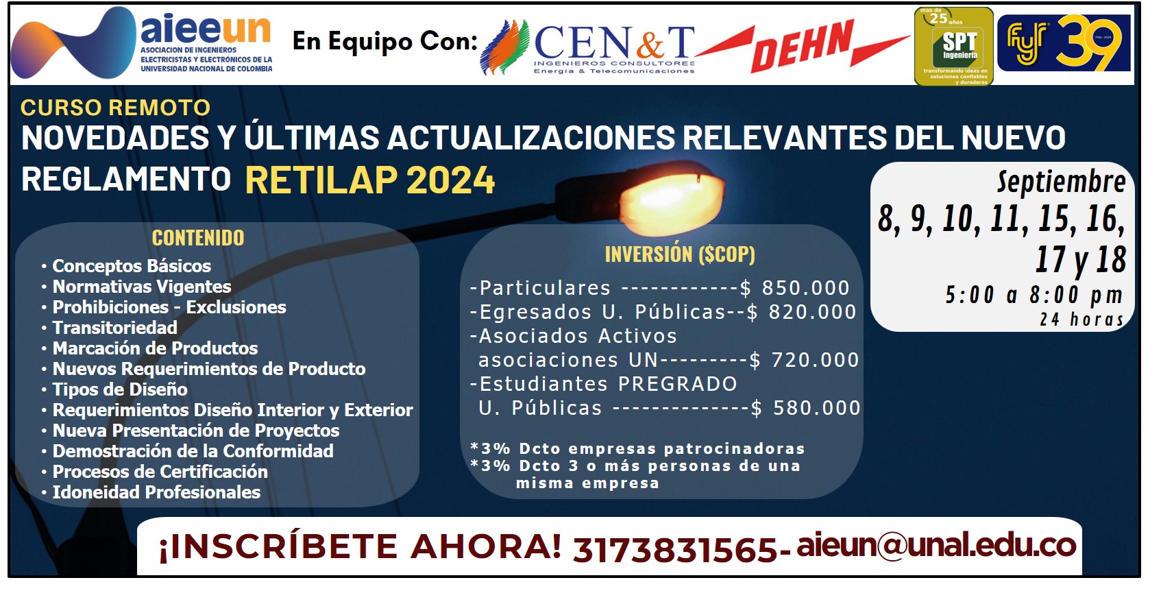 NOVEDADES Y ÚLTIMAS ACTUALIZACIONES RELEVANTES DEL NUEVO REGLAMENTO RETILAP 2024