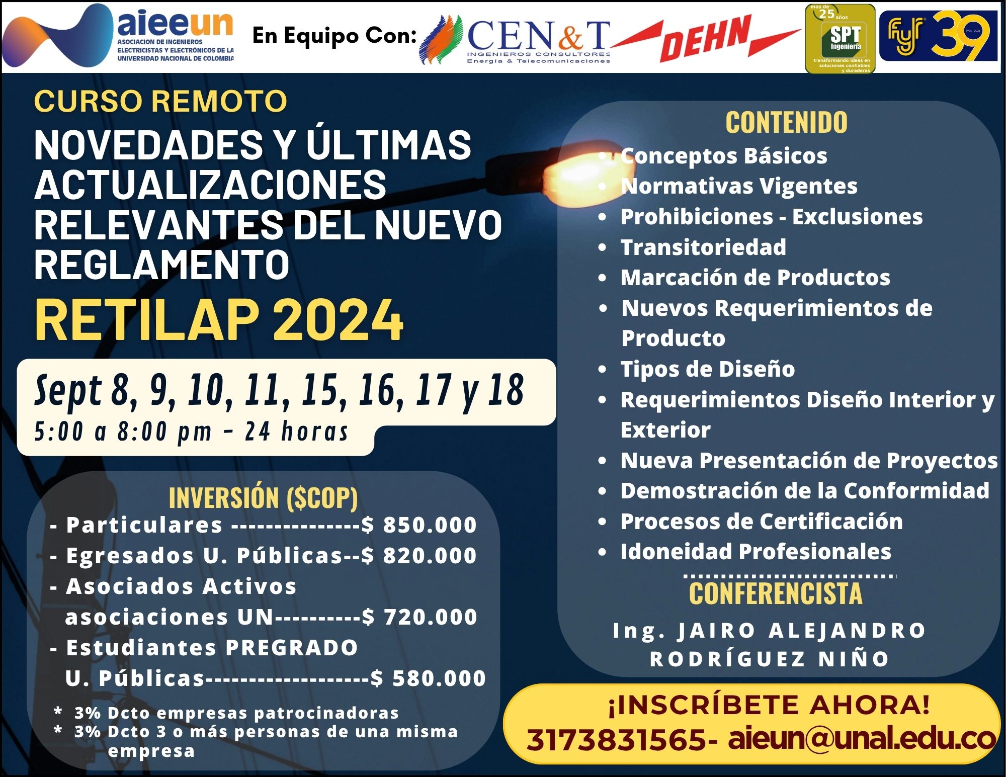 NOVEDADES Y ÚLTIMAS ACTUALIZACIONES RELEVANTES DEL NUEVO REGLAMENTO RETILAP 2024