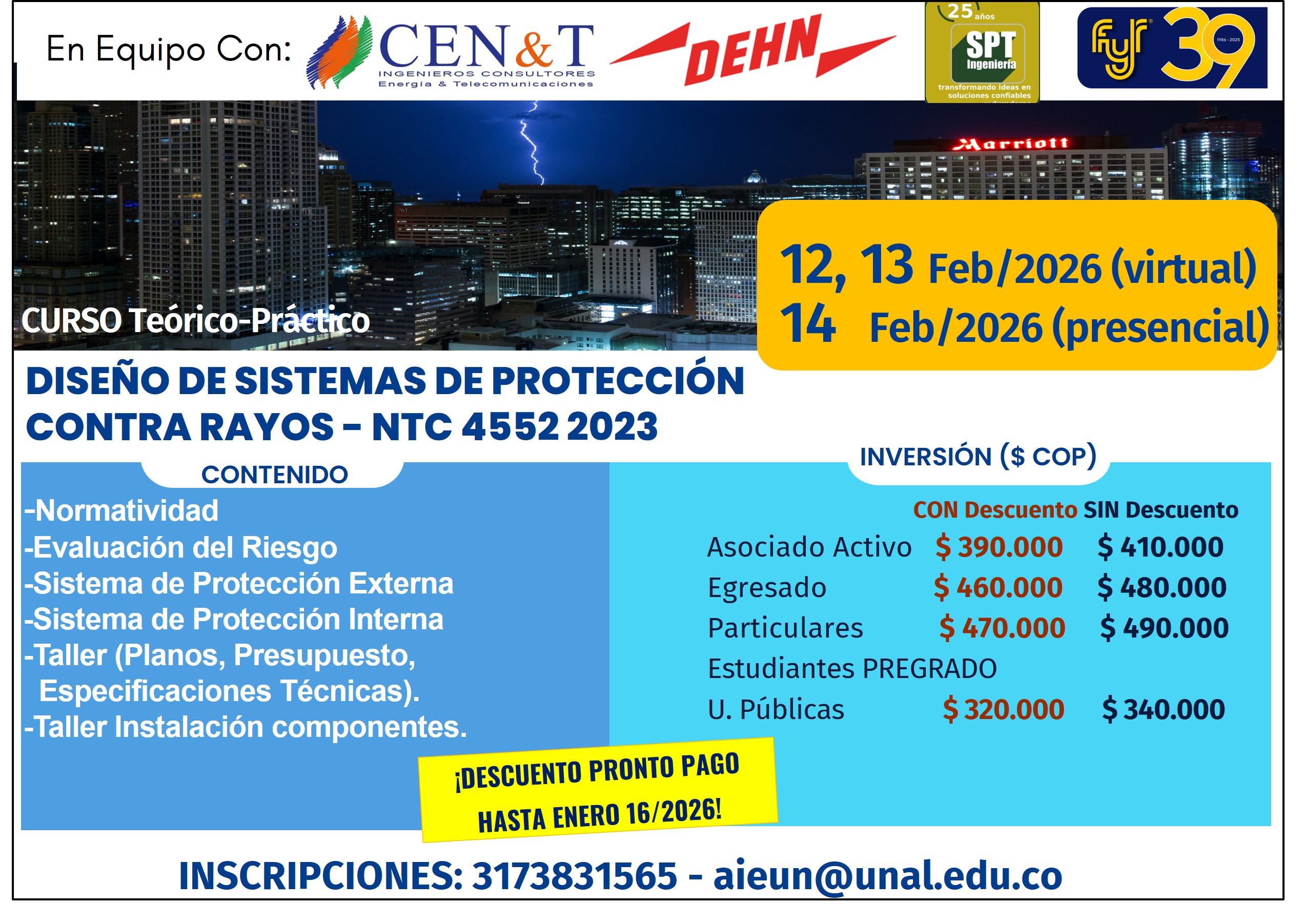 Diseño de Sistemas de Protección Contra Rayos- NTC 4552 2023