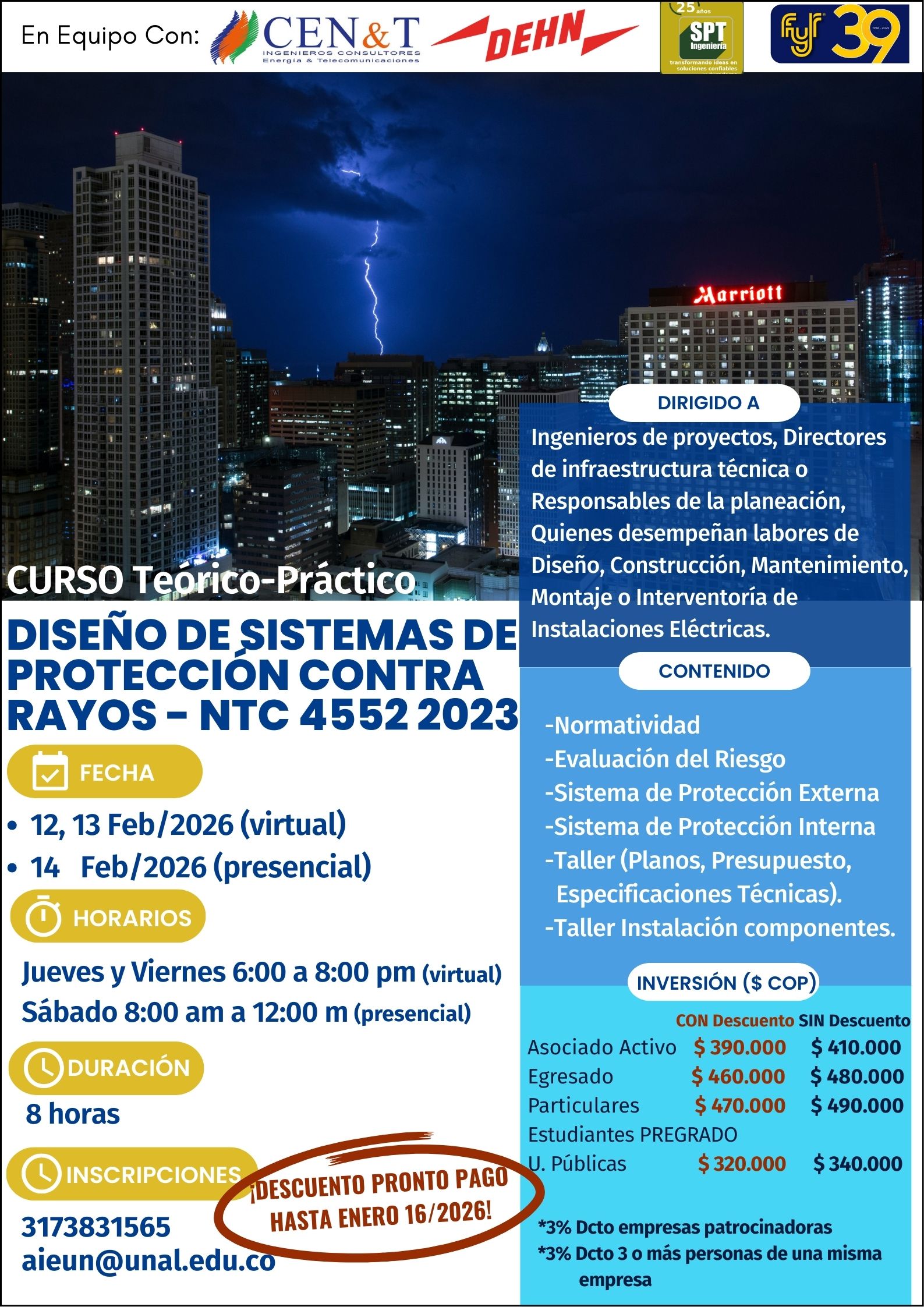 Diseño de Sistemas de Protección Contra Rayos- NTC 4552 2023