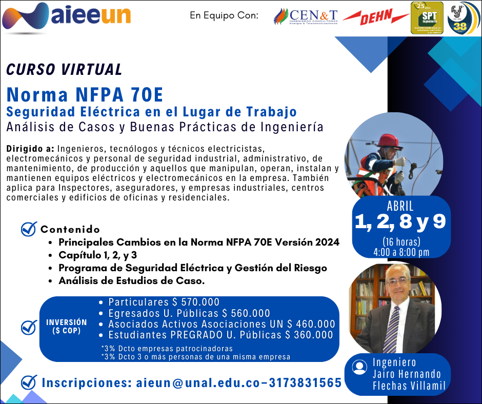 Curso Virtual "NORMA NFPDA 70E - Seguridad en el Lugar de Trabajo