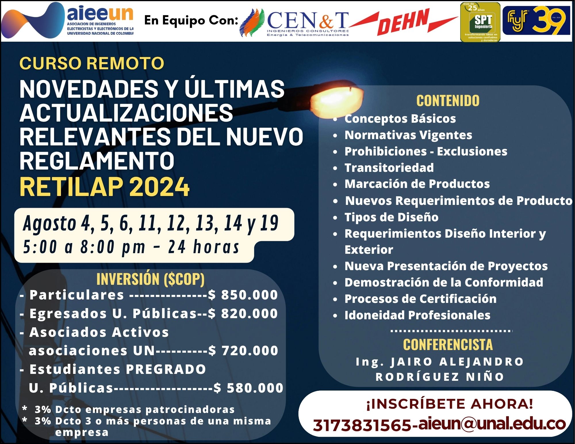 NOVEDADES Y ÚLTIMAS ACTUALIZACIONES RELEVANTES DEL NUEVO REGLAMENTO RETILAP 2024