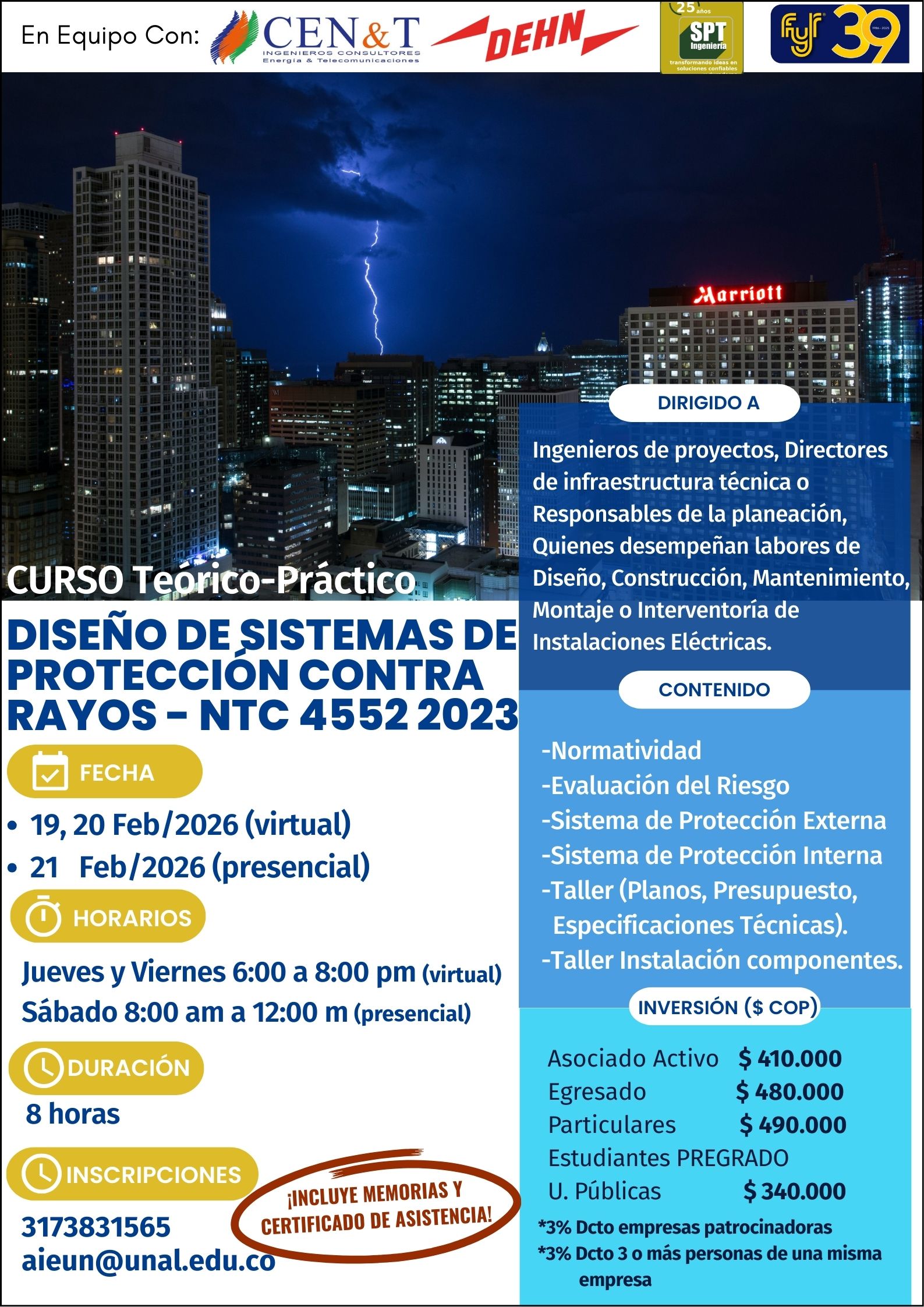 Diseño de Sistemas de Protección Contra Rayos- NTC 4552 2023